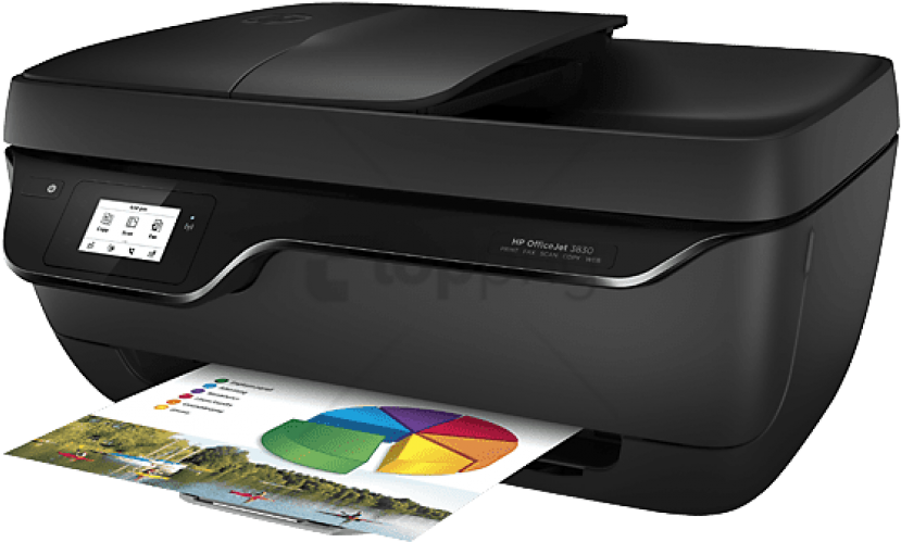 Free Png Download Hp Printer Png Images Background - Hp Officejet 3830 All In One Printer, Transparent Png PNG with transparent background