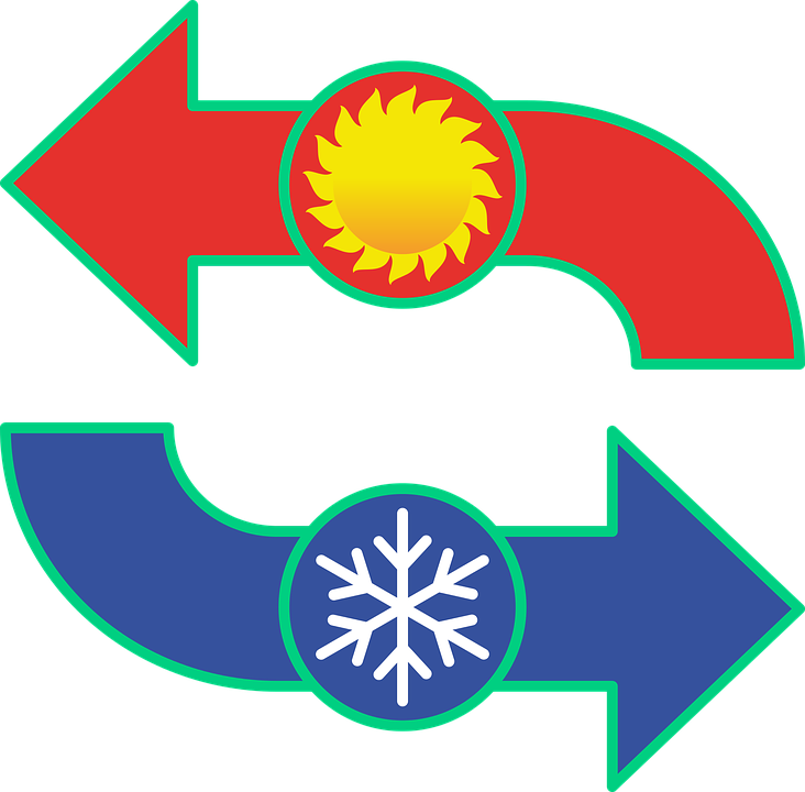 H V A C Heating Cooling Graphic