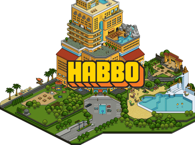 Habbo Hotel Illustration PNG with transparent background