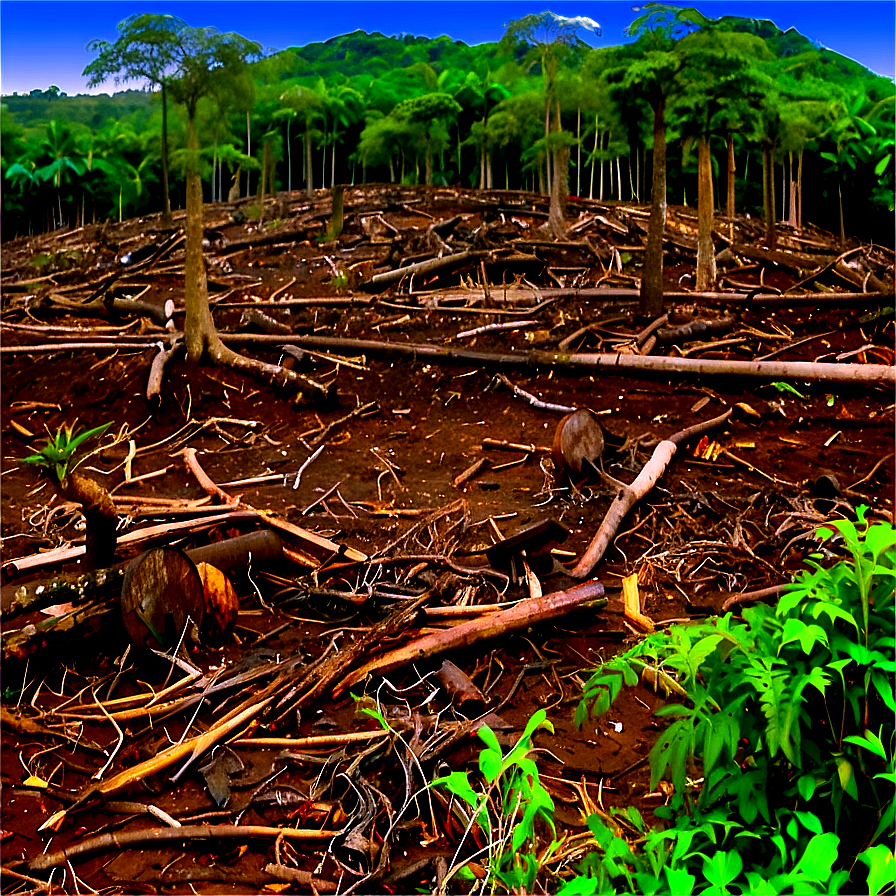 Habitat Destruction From Deforestation Png 06212024