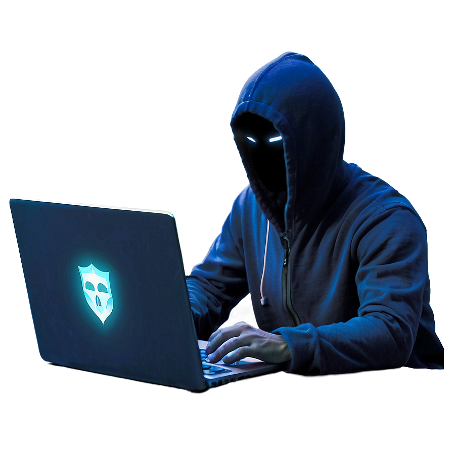 Hacker in Action PNG fwx61 PNG with transparent background