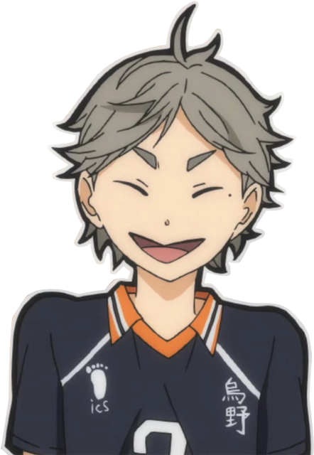 Haikyuu Animated Character Smiling