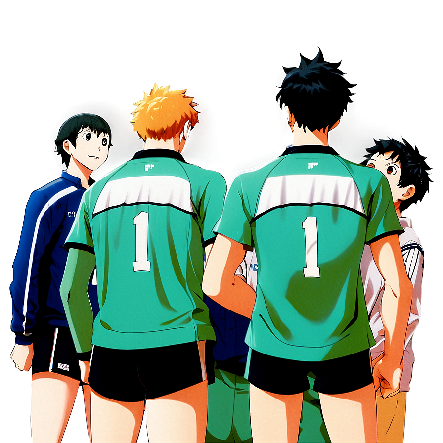 Haikyuu Team Huddle Png Liy34