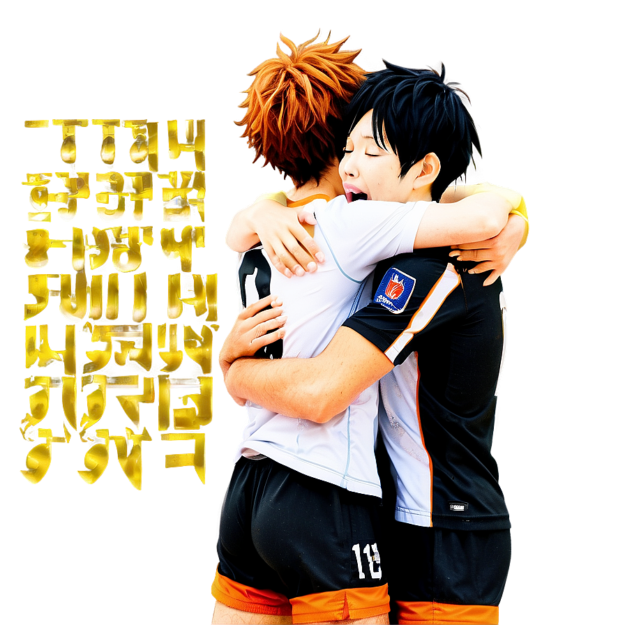 Haikyuu Victory Group Hug Png 72