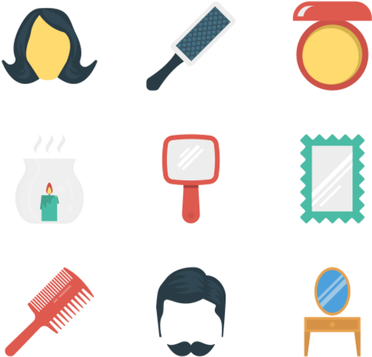 Hair Salon Icons Set