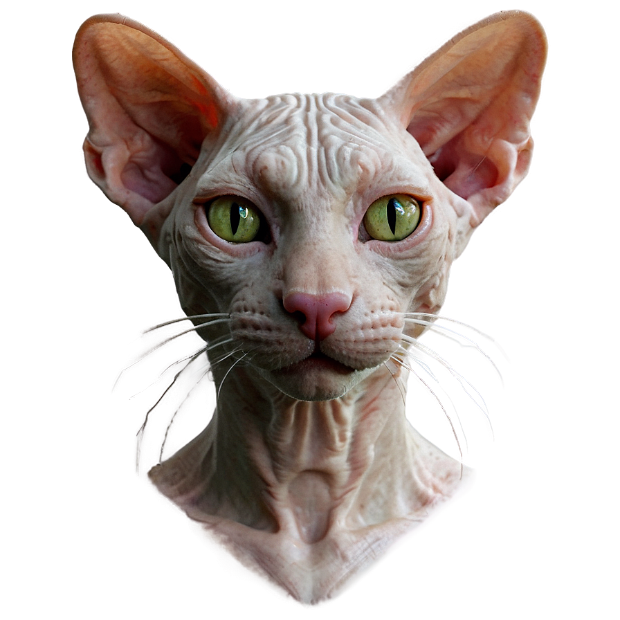 Hairless Cat Close-up Png Cua92