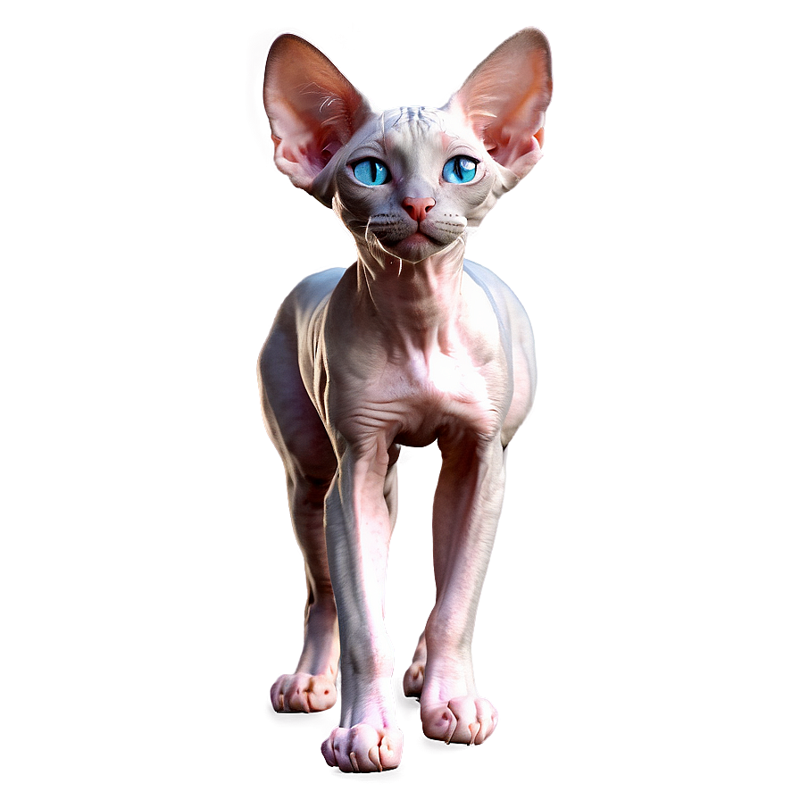 Hairless Cat Ear Png 06252024