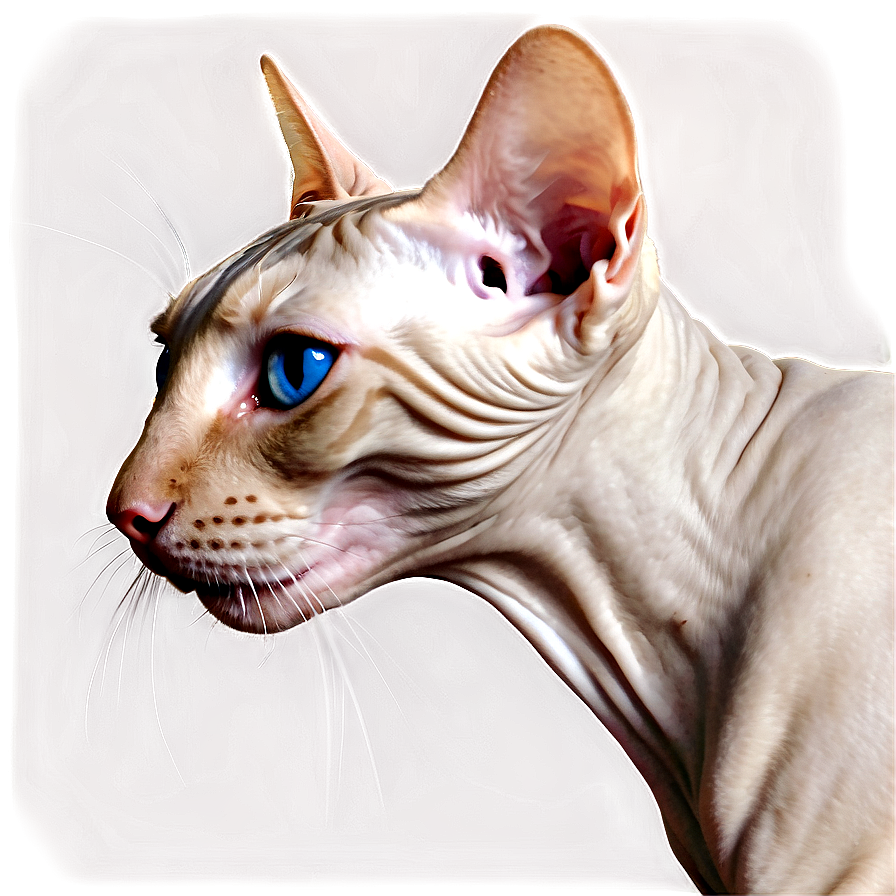 Hairless Cat Profile Side Png 06252024