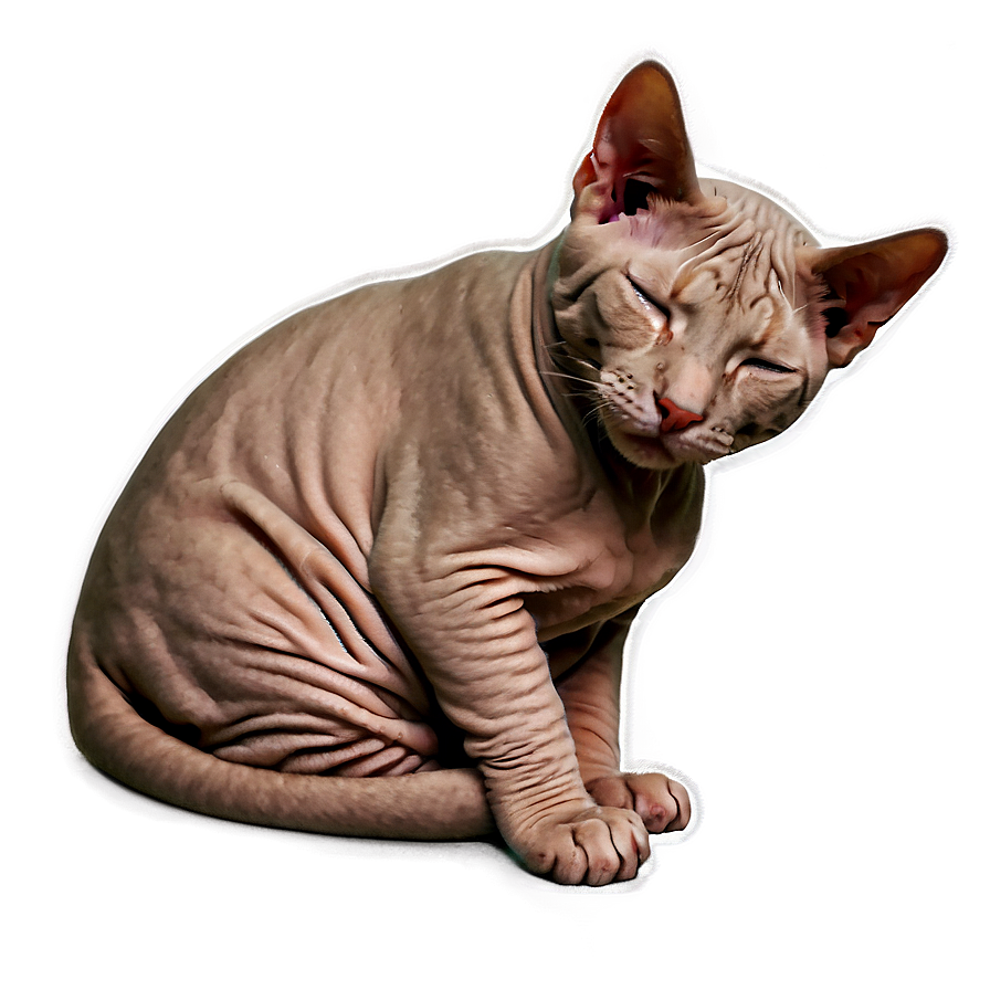 Hairless Cat Sleeping Png Jem