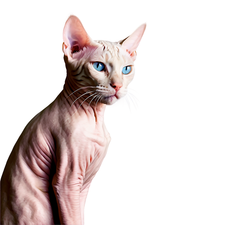 Hairless Cat Winter Wear Png 06252024