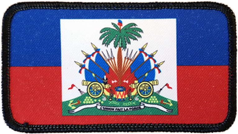 Haitian Flag Embroidered Patch