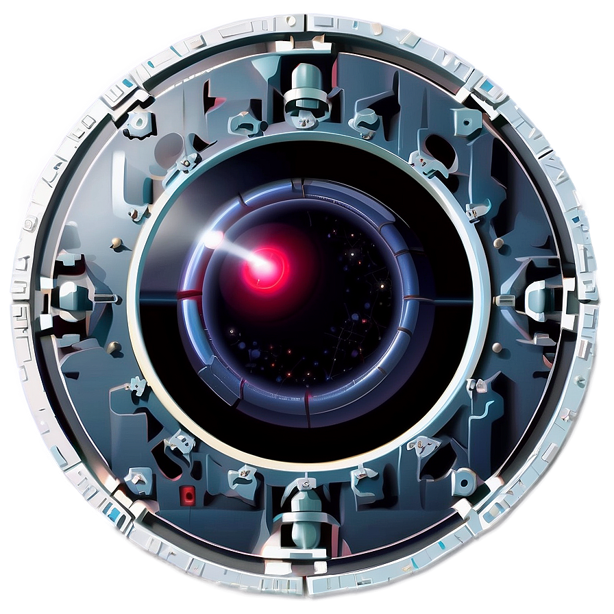 Hal 9000 Simple Line Art Png Sqq1