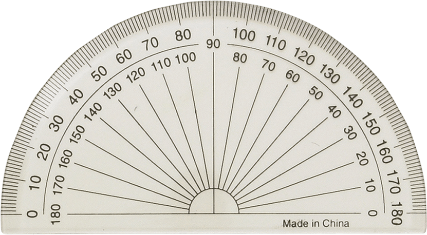 Half Circle Protractor Measurement Tool