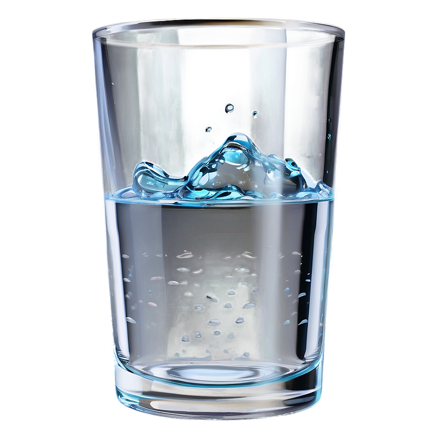 Half Full Glass Of Water Png Rub