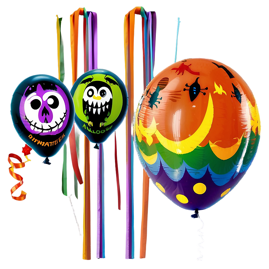 Halloween Balloon Decorations PNG sbd31 PNG image with a transparent background, free high-resolution download