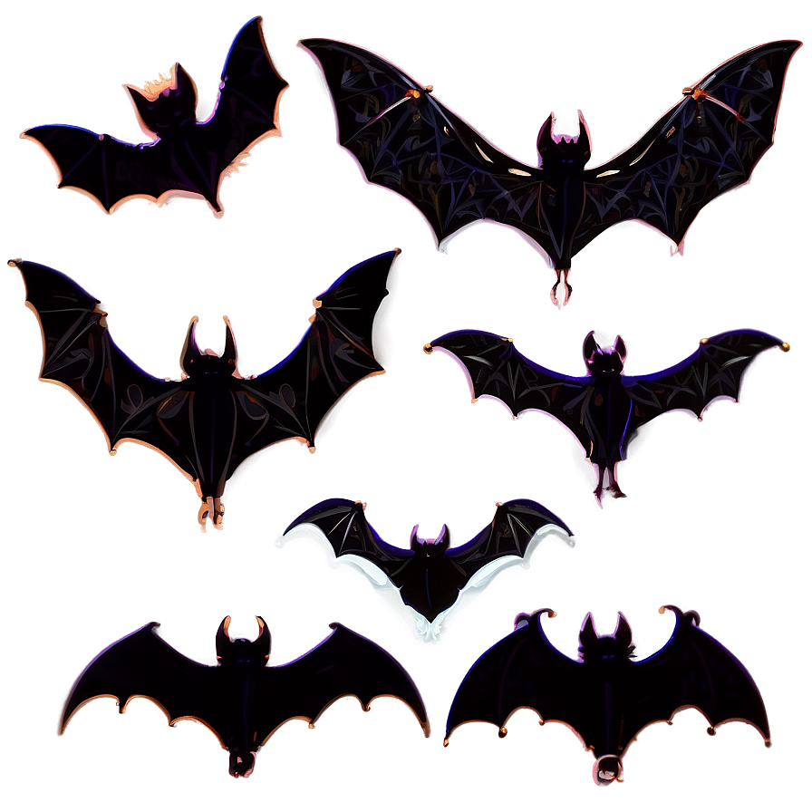 Halloween Bats Silhouette Png 91