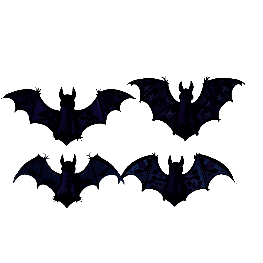 Halloween Bats Silhouette Png Ukw