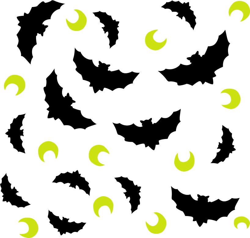 Halloween Batsand Moons Pattern