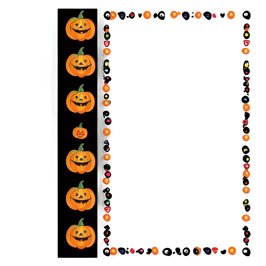 Halloween Border For Greeting Cards Png Hhy1