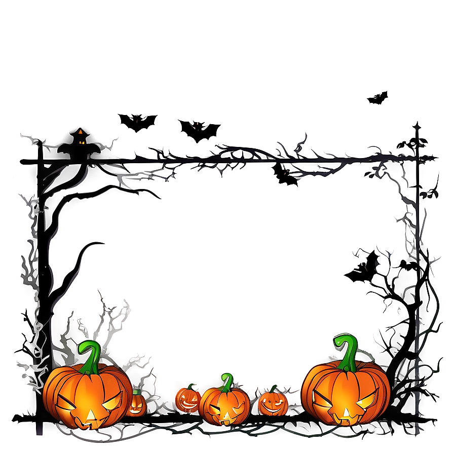 Halloween Border For Invitation Png Dqk38