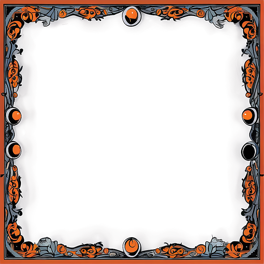 Halloween Border With Cauldrons Png Mra49