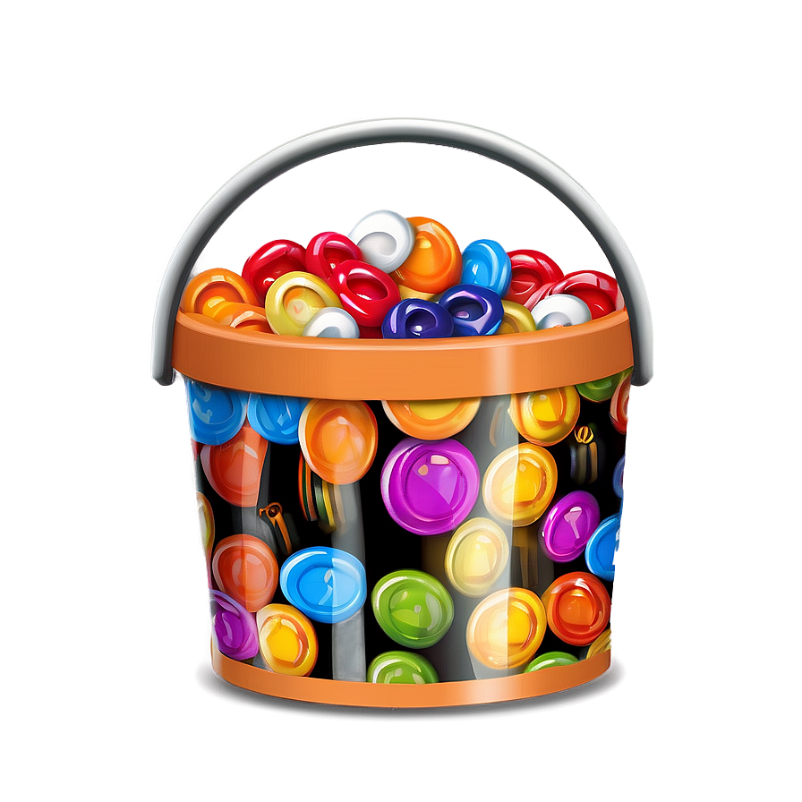 Halloween Candy Bucket PNG app PNG with transparent background
