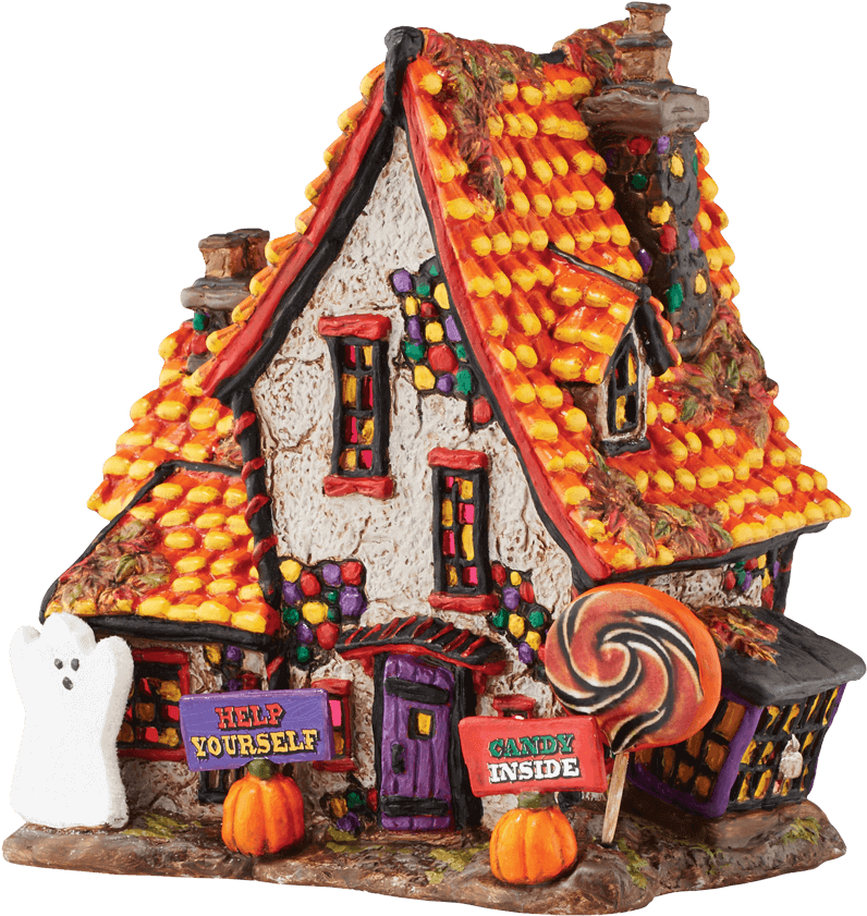 Halloween Candy Cottage Figurine