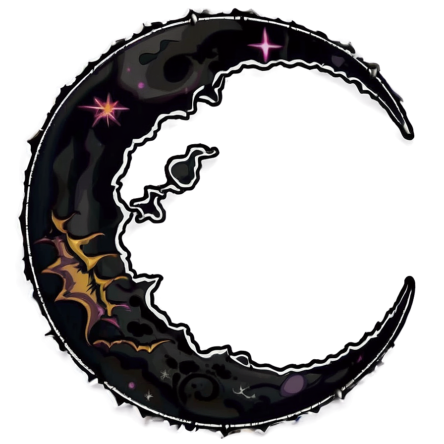 Halloween Crescent Moon Png Rxa31