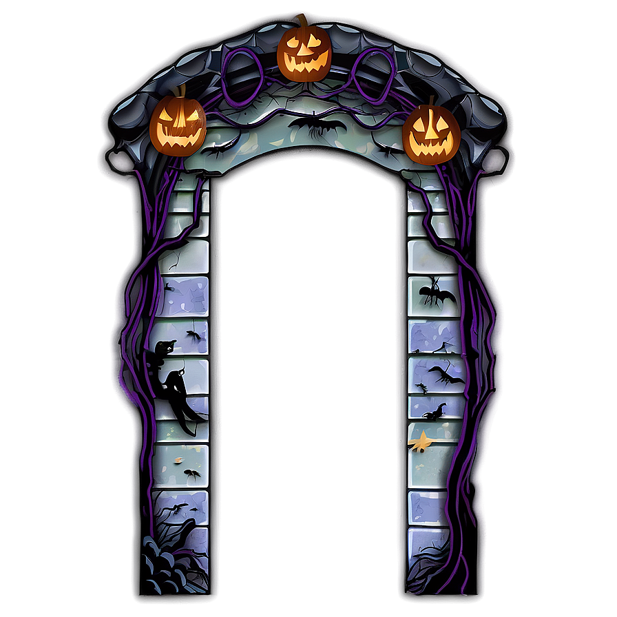 Halloween Door Decorations PNG vey PNG image with a transparent background, free high-resolution download