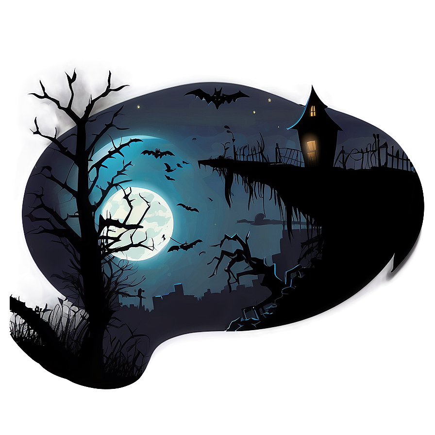 Halloween Eerie Night Png Gst88