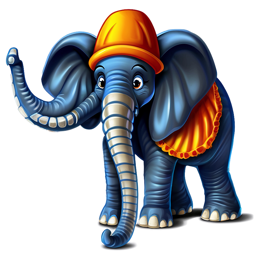 Halloween Elephant: Cartoon Png 06212024