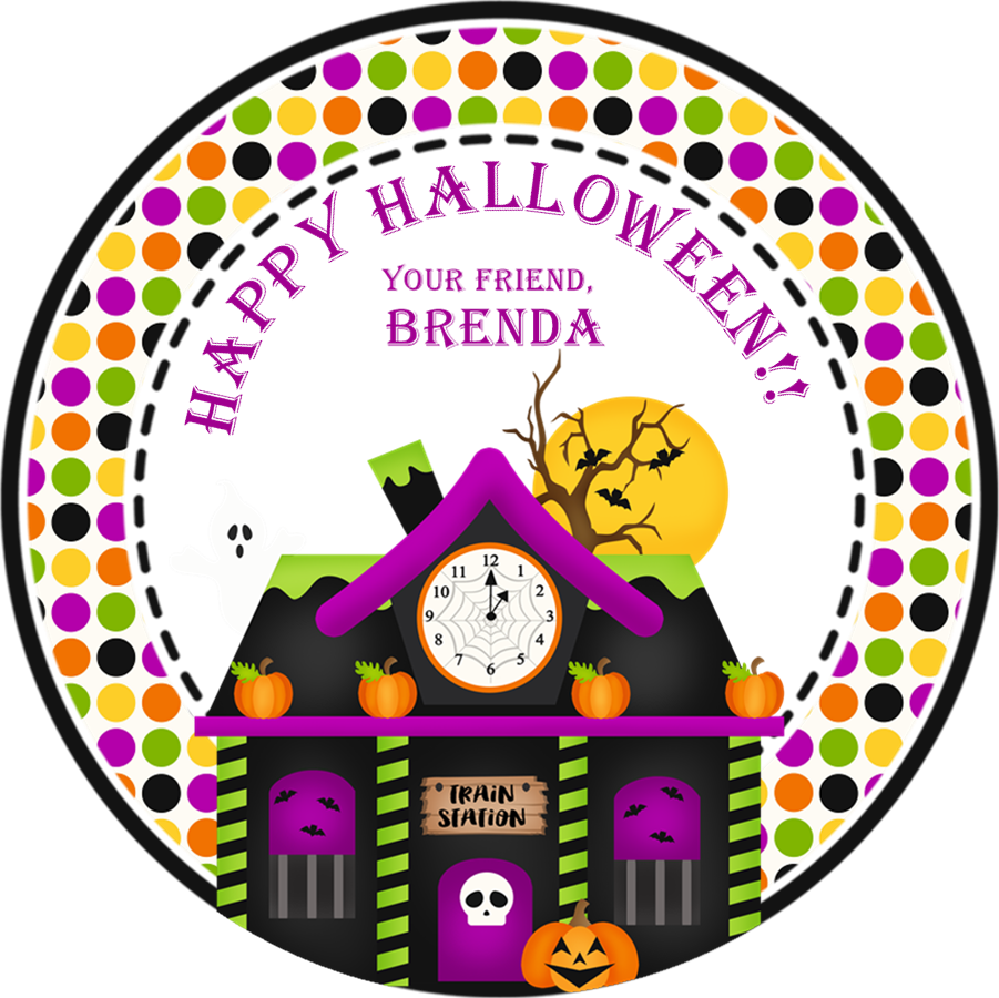Haunted House Happy Halloween Stickers, HD Png Download PNG image with a transparent background, free high-resolution download