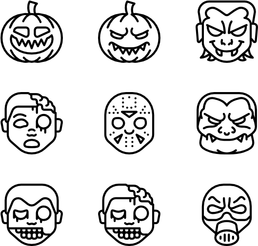 Horror Emojis - Landscape Vector Icon, HD Png Download PNG with transparent background