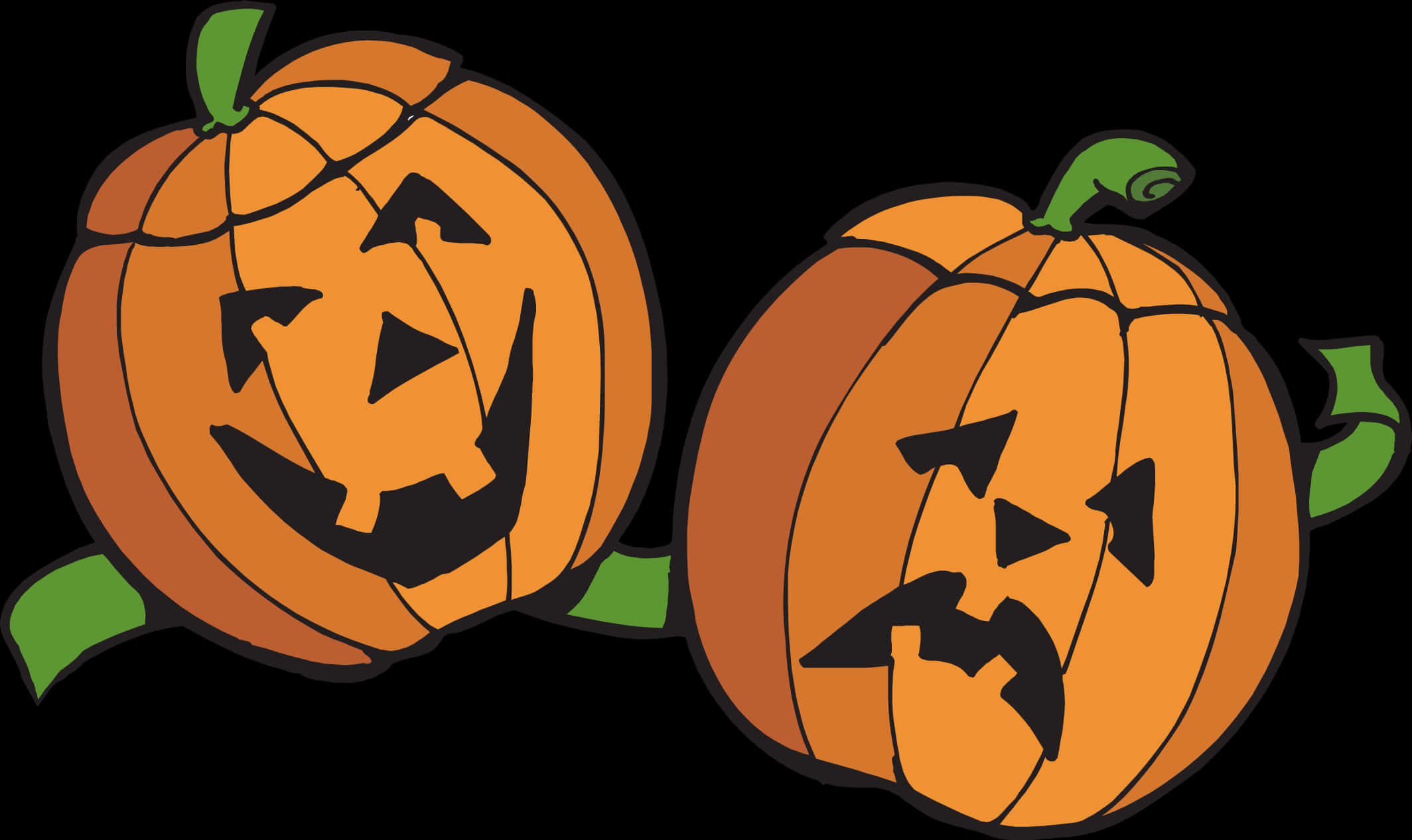 Halloween Jack O Lanterns Vector