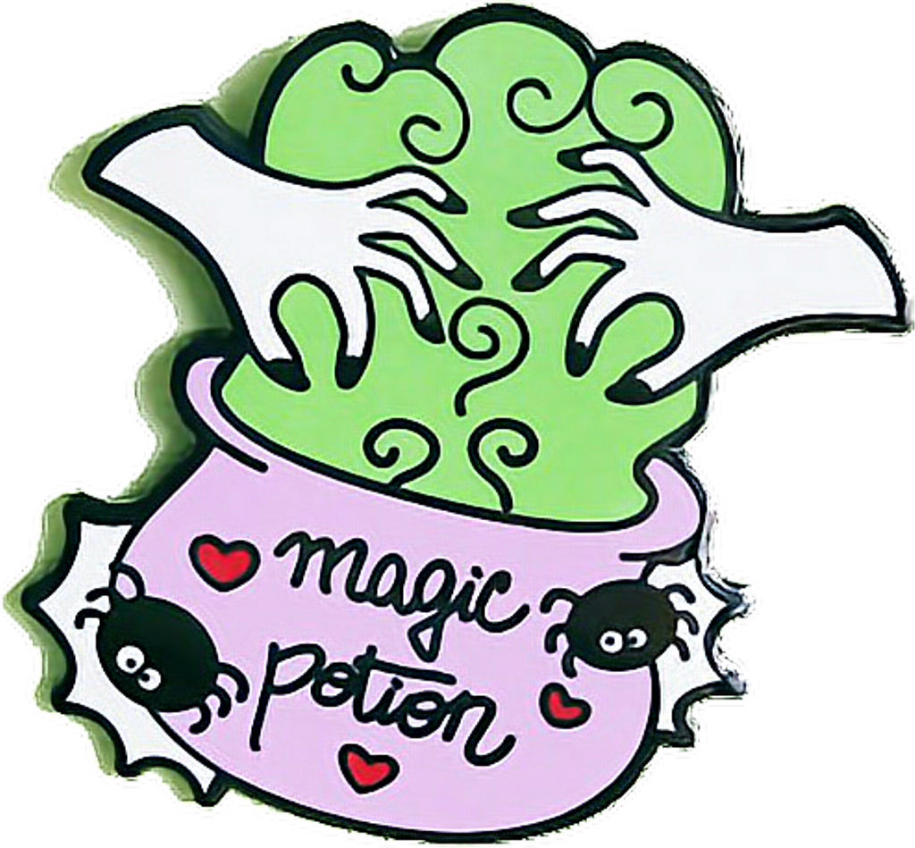 Halloween Magic Potion Cauldron Pin