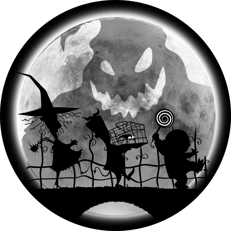 Halloween Moon Silhouette