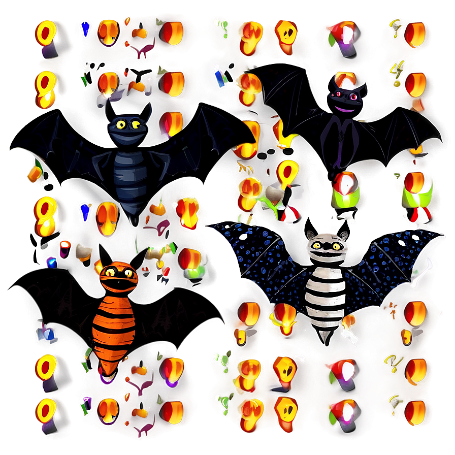 Halloween Night Bats Png 33