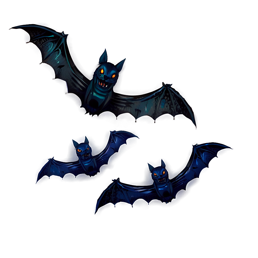 Halloween Night Bats Png Xeo