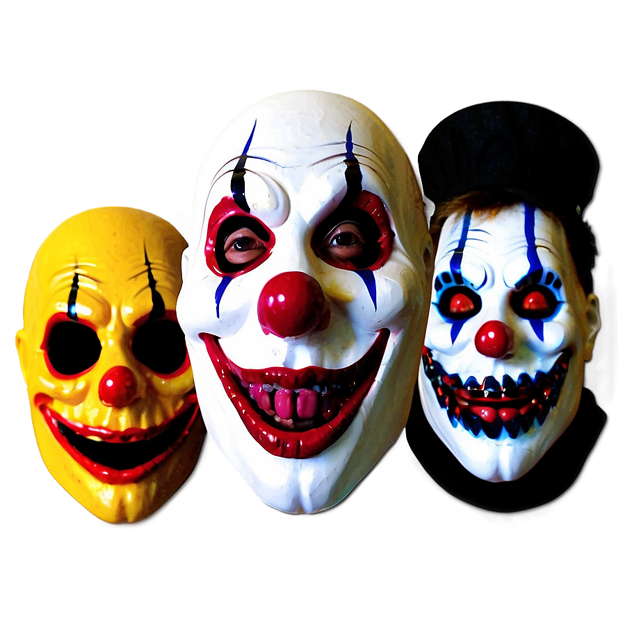 Halloween Party Creepy Clown Masks Png 94