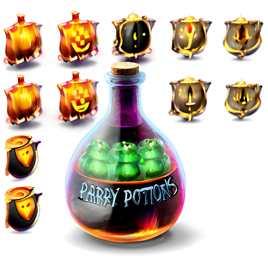 Halloween Party Wizard Potions Png Bts73