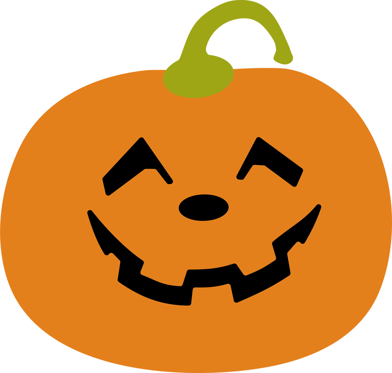 Halloween Pumpkin Lantern Graphic PNG with transparent background