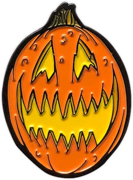 Halloween Pumpkin Lantern Pin PNG with transparent background