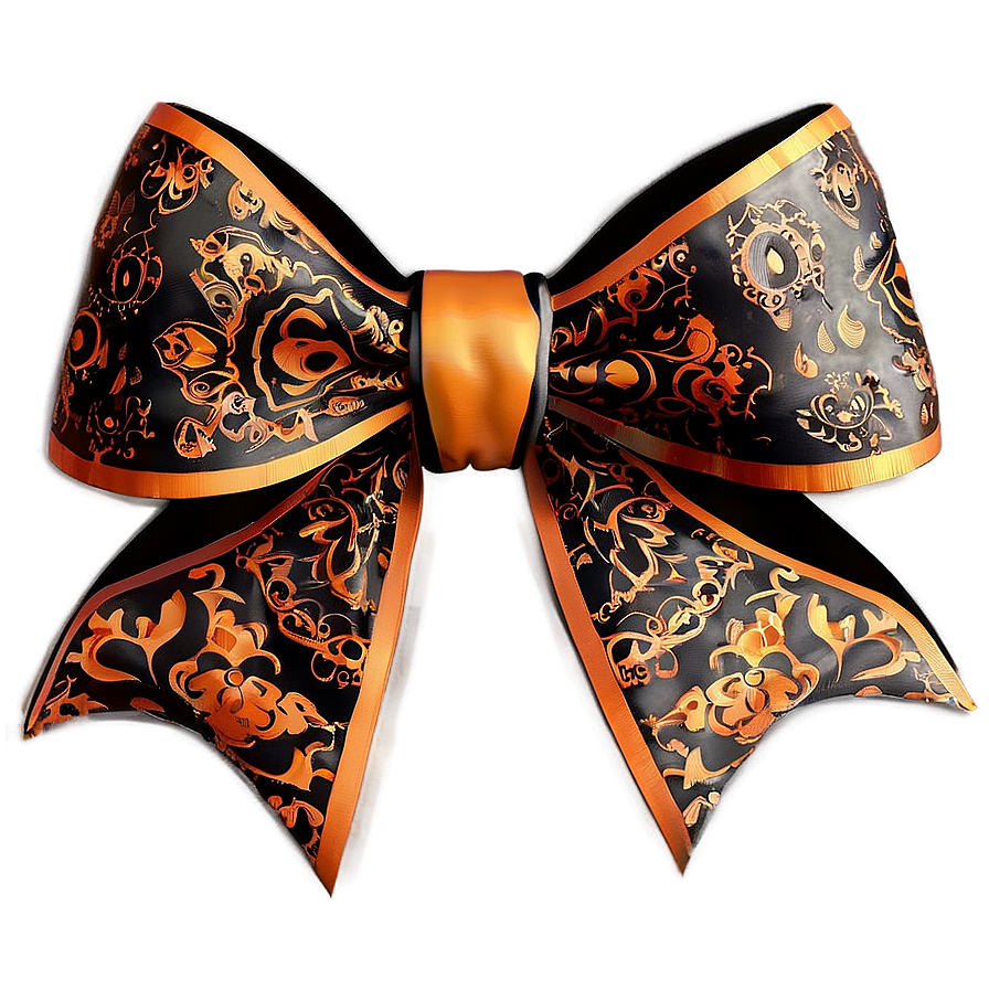 Halloween Spooky Gift Bow Png 37