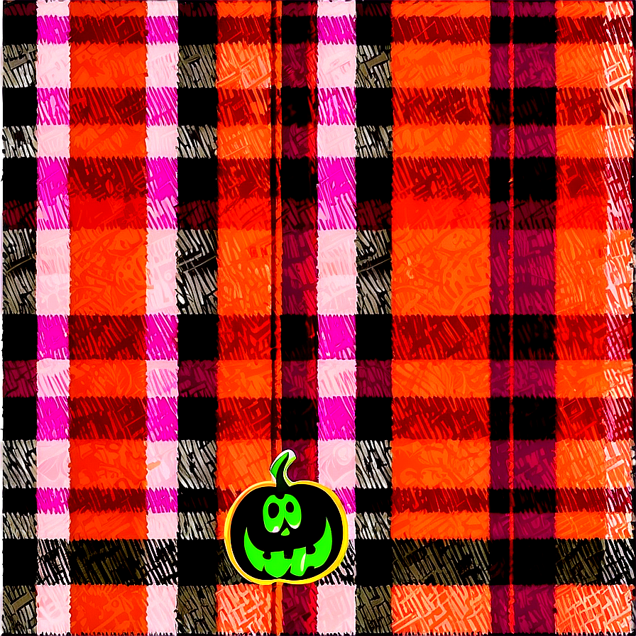 Halloween Spooky Plaid Png Dew86