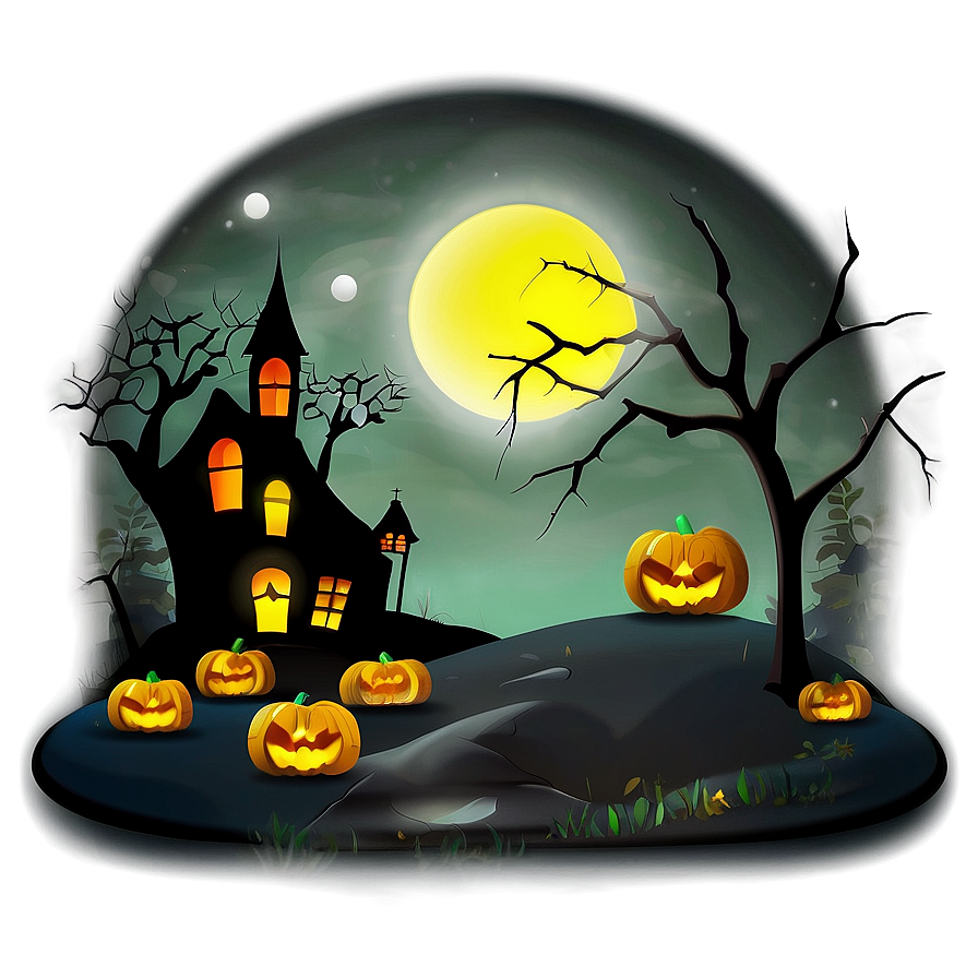 Halloween Spooky Scene PNG gxc PNG with transparent background