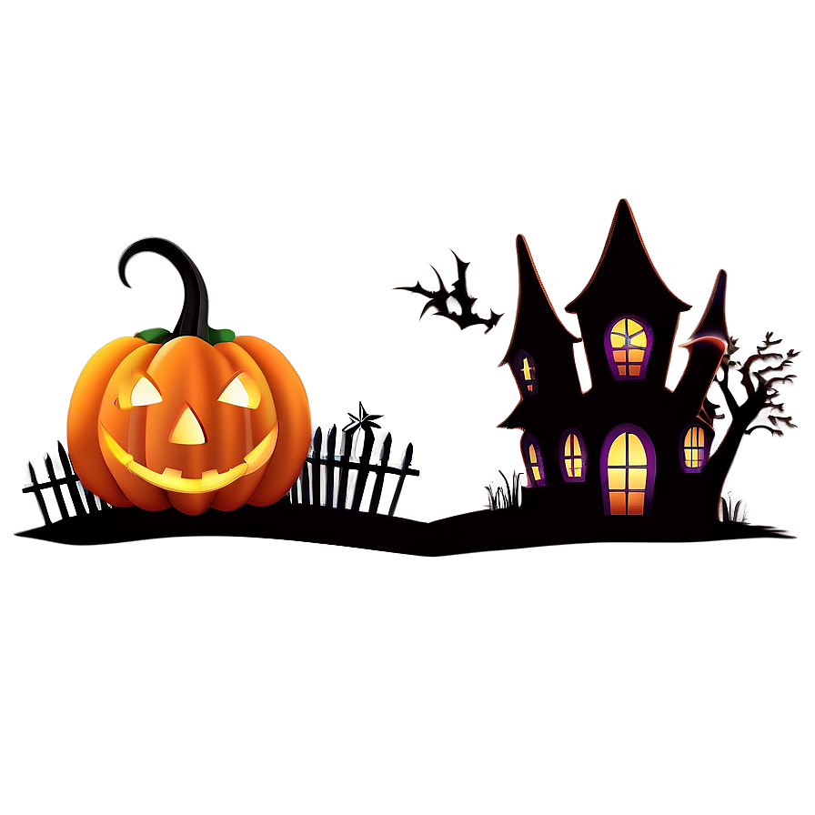 Halloween Town Scene PNG 88 PNG with transparent background