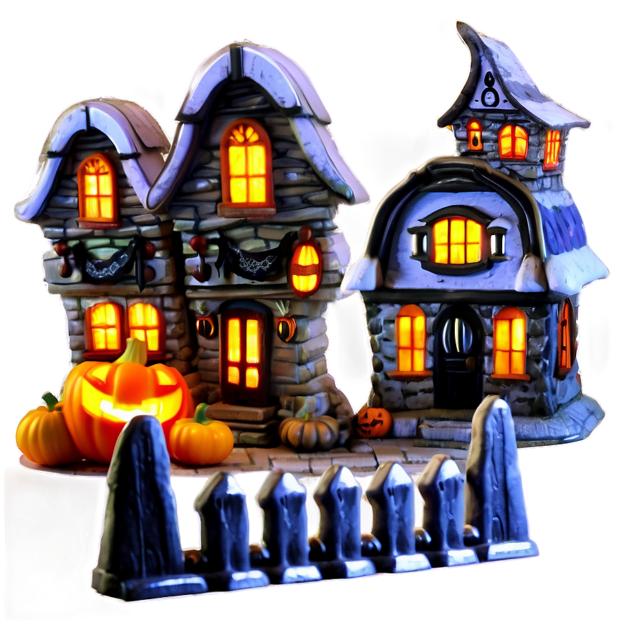 Halloween Village Sets PNG 06212024 896x896 PNG image with a transparent background, free high-resolution download