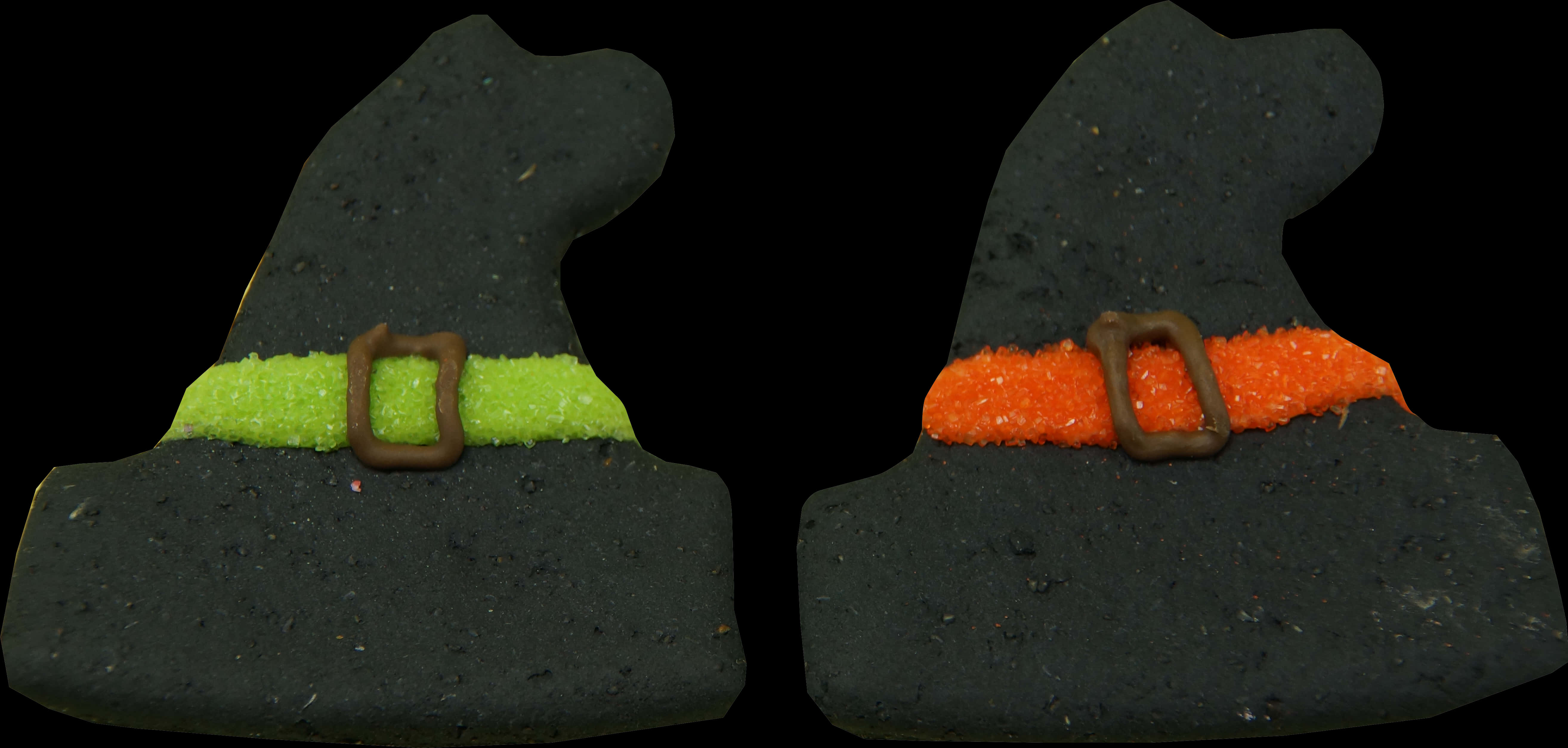 Halloween Witch Hat Cookies PNG image with a transparent background, free high-resolution download