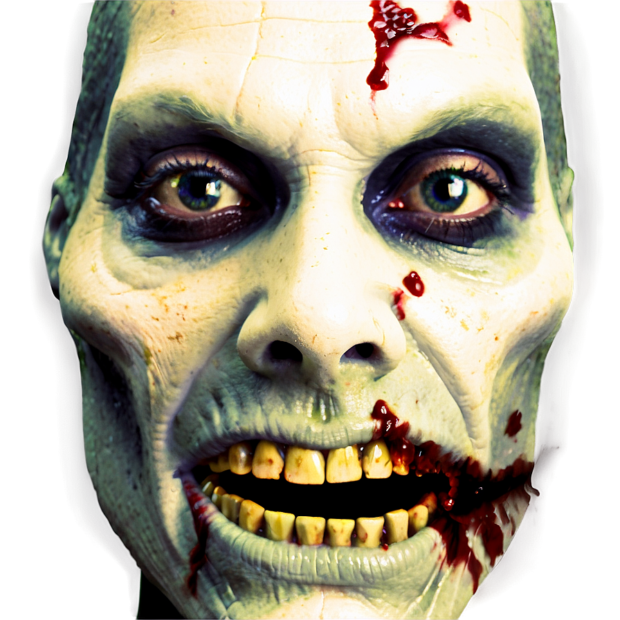 Halloween Zombie Face PNG 05032024 PNG with transparent background