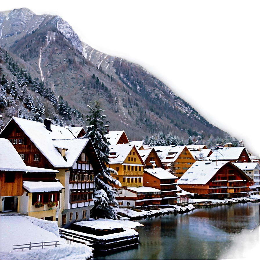 Hallstatt Village Austria PNG 84 PNG with transparent background
